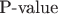 $\text{P-value}$