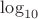 $\log_{10}$