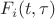 $F_i(t,\tau)$