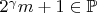 $2^\gamma m+1\in\mathbb P$