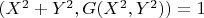 $(X^2 + Y^2, G(X^2,Y^2)) = 1$