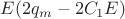 $E (2q_{m}-2C_{1}E)$