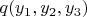 $q(y_1,y_2,y_3)$