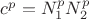 $c^p=N_1^p N_2^p$