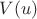 $V(u)$