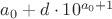 $a_0 + d \cdot10^{a_0+1}$