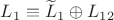 $L_1\equiv\widetilde L_1\oplus L_{12}$