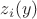 $z_i (y)$