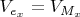 $V_{e_x}=V_{M_x}$