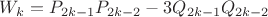 $W_{k}=P_{2k-1}P_{2k-2} - 3Q_{2k-1}Q_{2k-2}$