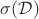 $\sigma(\mathcal{D})$