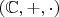 $(\mathbb{C},+,\cdot)$