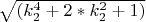 $ $\sqrt{(k_2^4+2*k_2^2 +1)}$ $