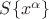 $S\{x^\alpha\}$