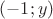 $(-1;y)$