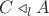 $C\triangleleft_lA$