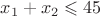 $x_1+x_2\leqslant45$