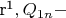 ${\text{r}}^{\text{1}} ,Q_{1n}  - $