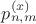 $p_{n,m}^{(x)}$