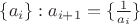 $\{a_i\}:a_{i+1}=\{\frac{1}{a_i}\}$