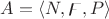 $A=\langle N,\digamma,P \rangle$