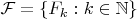 $\mathcal F=\{F_k:k\in\mathbb N\}$