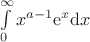 $\int\limits_{0}^{\infty}x^{a-1}{\rm e}^x {\rm d}x$