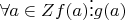 $\forall a \in \math Z f(a) \vdots g(a) $