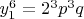 $\[y_1^6  = 2^3 p^3 q\]$