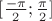 $[\frac {-\pi}{2} ; \frac {\pi}{2}]$