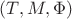 $(T, M, \Phi)$