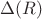 $\Delta(R)$