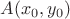 $A(x_0,y_0)$