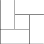 $\begin{tikzpicture}\draw (0,0)--(0,3)--(3,3)--(3,0)--(0,0);\draw(0,1)--(2,1);\draw(2,0)--(2,2);\draw(3,2)--(1,2);\draw(1,3)--(1,1);\end{tikzpicture}$
