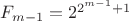 $F_{m-1}=2^{2^{m-1}+1$