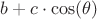 $b+c\cdot \cos(\theta)$