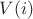 $V(i)$