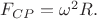 $F_{CP}=\omega^2 R.$