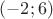 $(-2;6)$