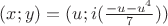 $(x;y)=(u;i(\frac{-u-u^4}{7}))$