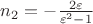 $n_2=-\frac{2\varepsilon}{\varepsilon^2-1} $