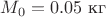 $M_0=0.05\text{ кг}$