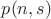 $p(n,s)$