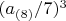 $(a_{(8)}/7)^3$