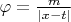 $\varphi=\frac{m}{|x-t|}$