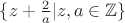 $\{z+\frac2a  | z,a \in \mathbb{Z} \}$
