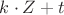 $k \cdot Z+t$ $k \cdot Z+t$