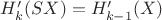 $H'_k(SX)=H'_{k-1}(X)$