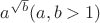 $a^{\sqrt{b}} (a,b>1)$