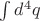 $\int d^4q$